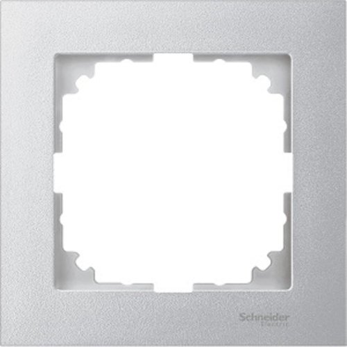 Рамка универсальная Schneider Electric Merten M-Pure 1-м. алюминий  картинка